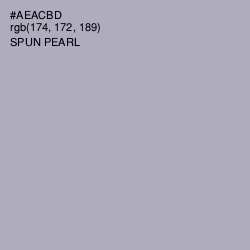 #AEACBD - Spun Pearl Color Image
